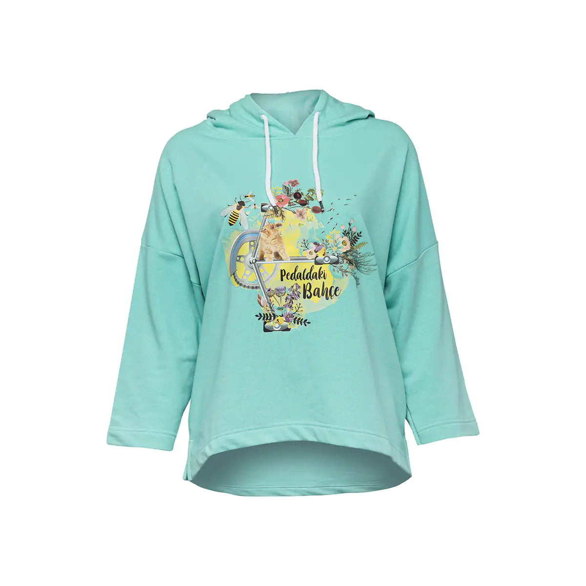 Biggdesign Nature Garden On The Pedal Women Hoodie Sweatshirt
